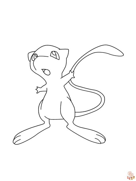 pokemon ausmalbilder mew|Ausmalbilder Pokemon Mew 